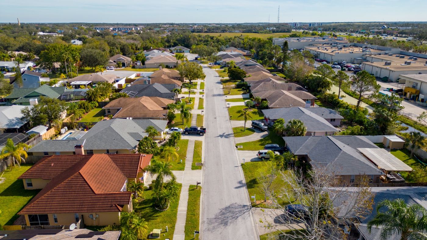 Residential neighborhood in Southwest Florida